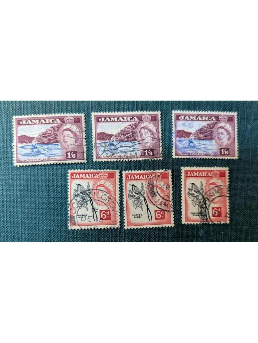 Jamaica Scott # 166 & 169- Used Queen Elizabeth 1950